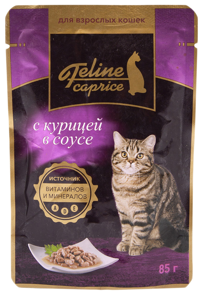 Влажный корм для кошек О'кей Feline Caprice с курицей, 85 г
