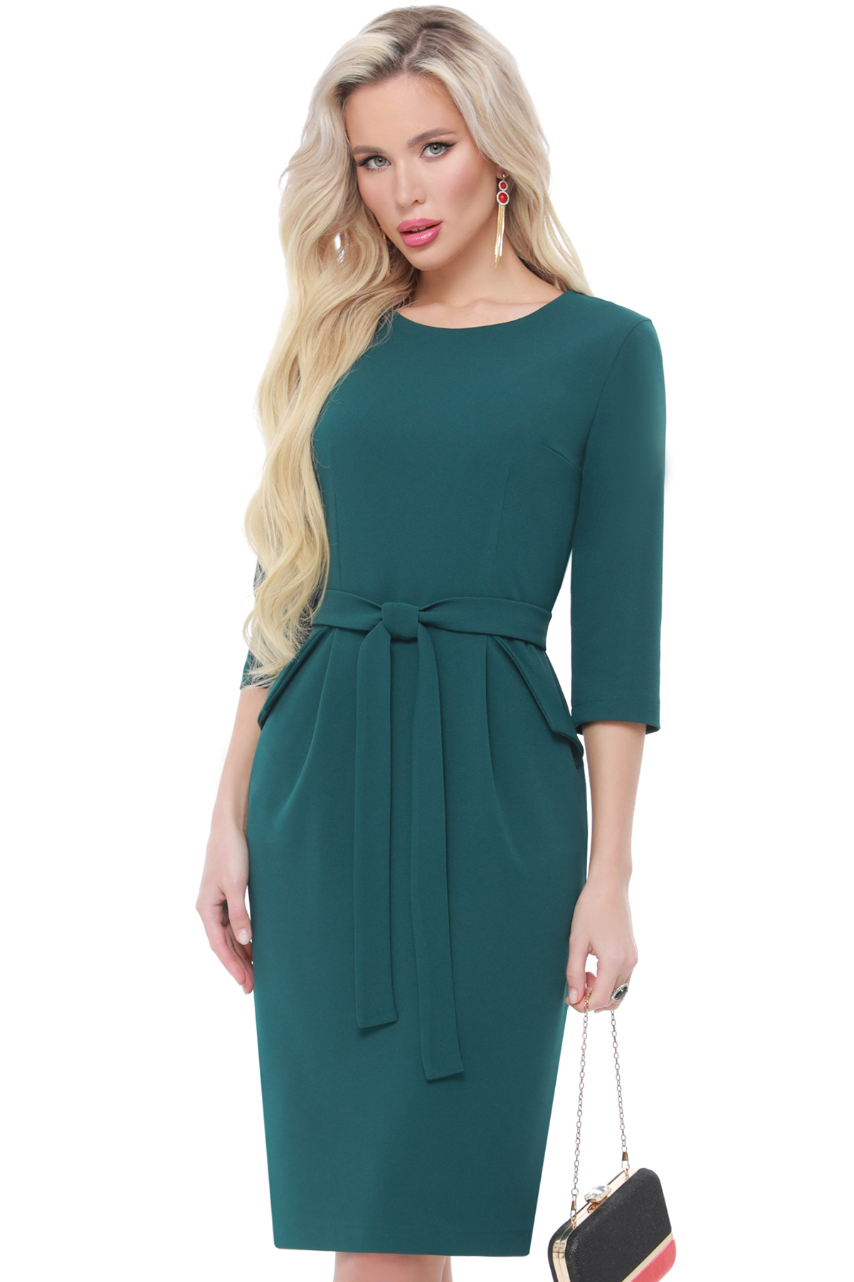 

Платье женское DSTrend Идеальная модель зеленое 54 RU, Зеленый, Идеальная модель