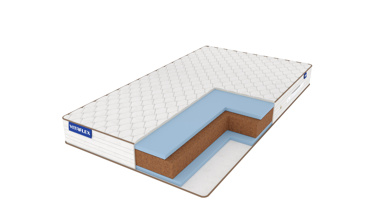 

Матрас Vitaflex Foam-Hard Mix Strong 120х195, Белый, Foam-Hard Mix Strong