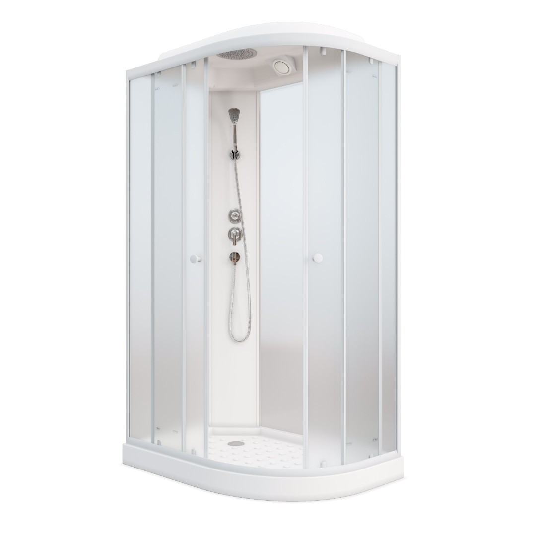 

Душевая кабина Parly Effect EF1231L/R 120х80 стекло матовое/профиль белый