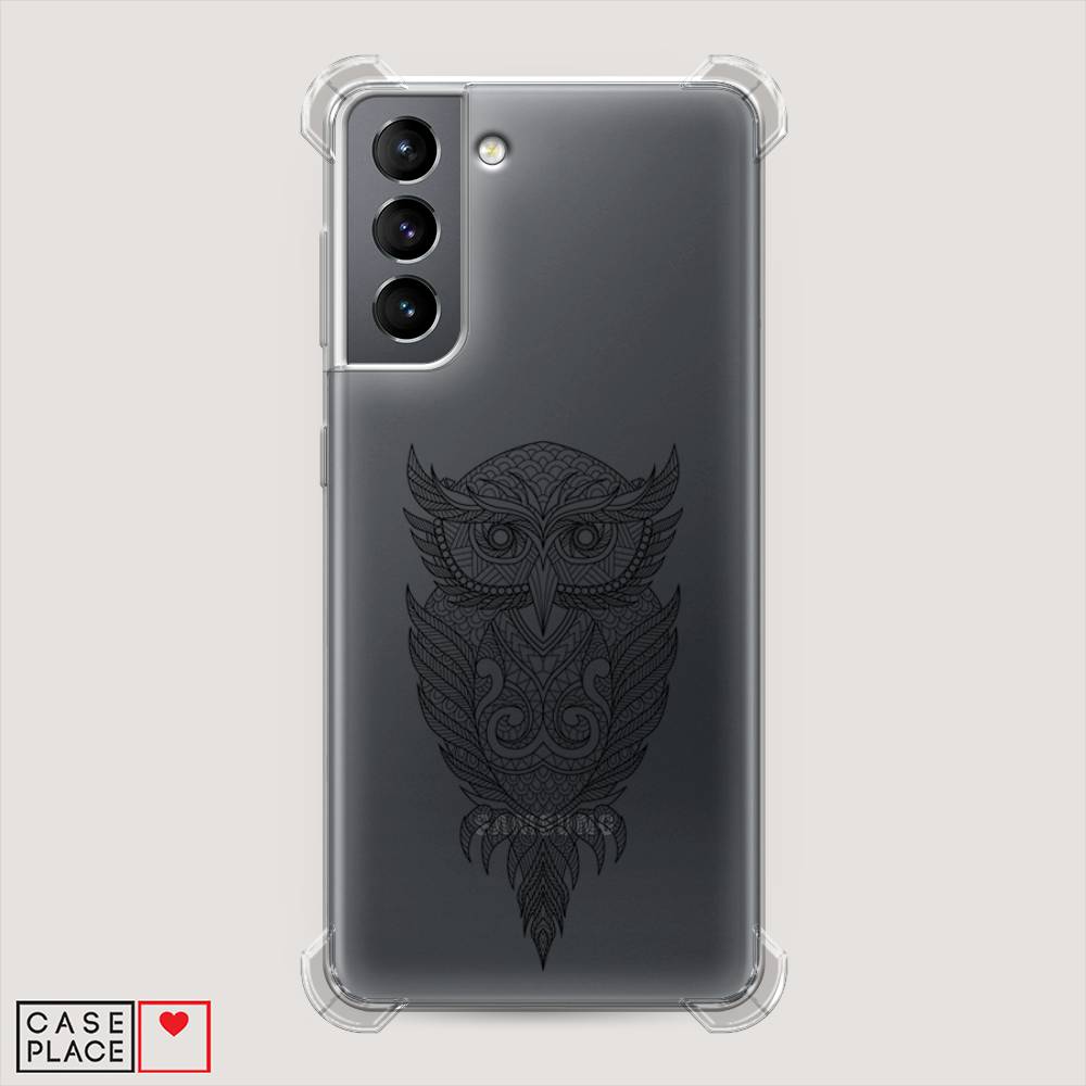 

Чехол Awog на Samsung Galaxy S21 / Самсунг S21 "Филин графика", Черный, 2101851-1