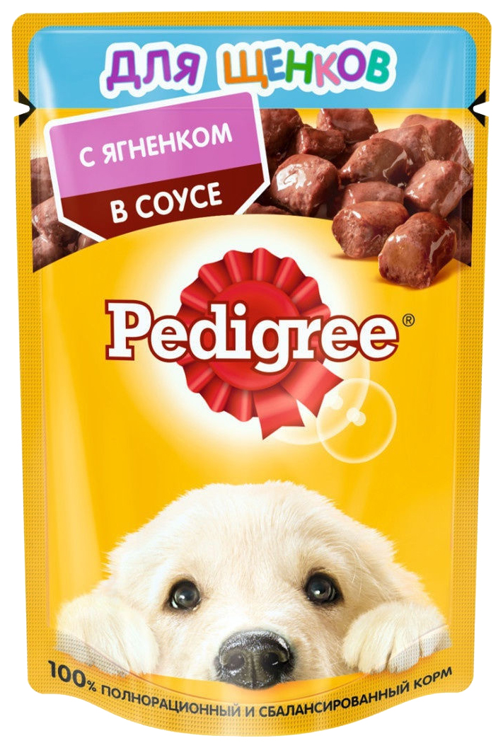 

Влажный корм для щенков Pedigree с ягненком в соусе 85 г