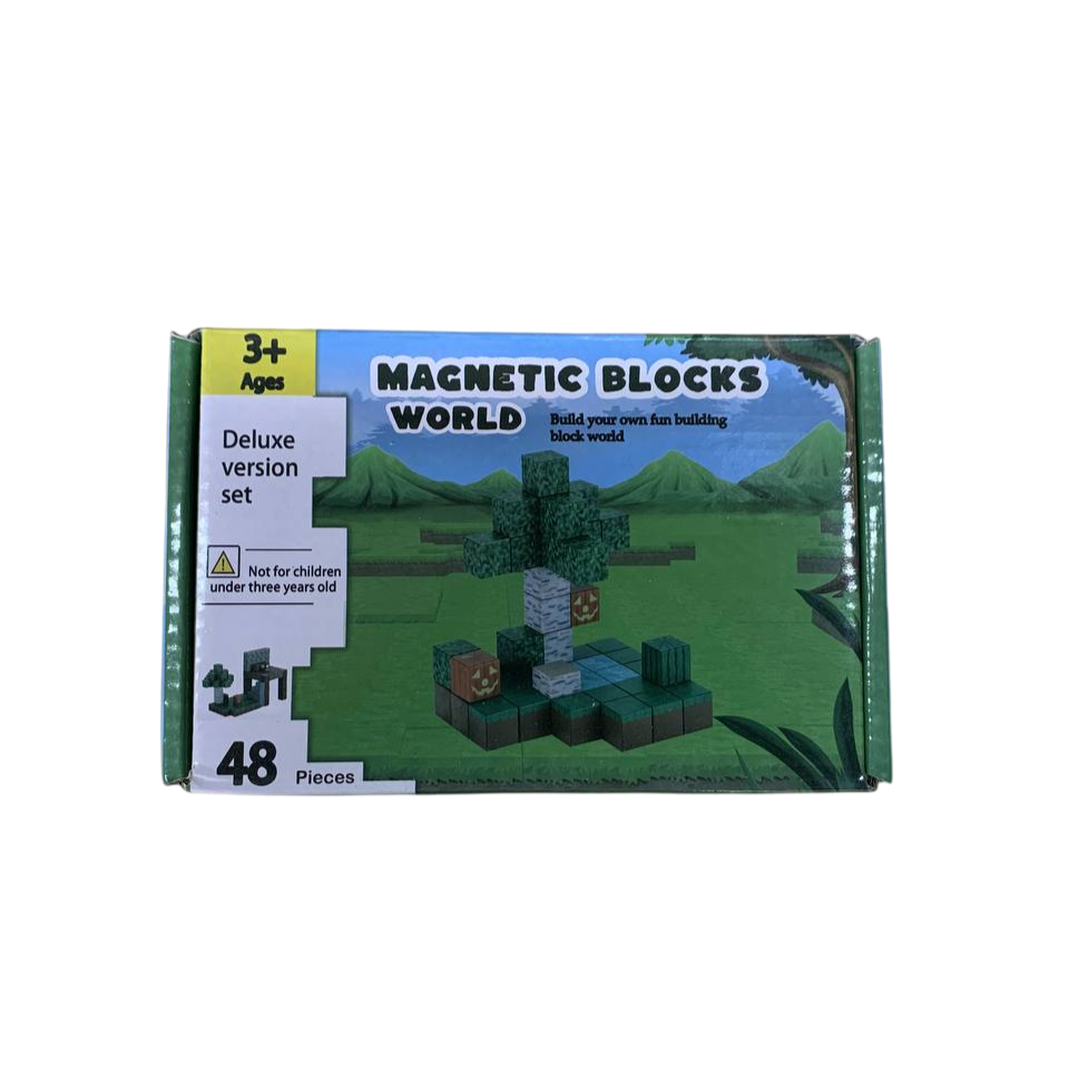 

Магнитный конструктор Minecraft Magnetic Blocks World 2,5 см 48 деталей