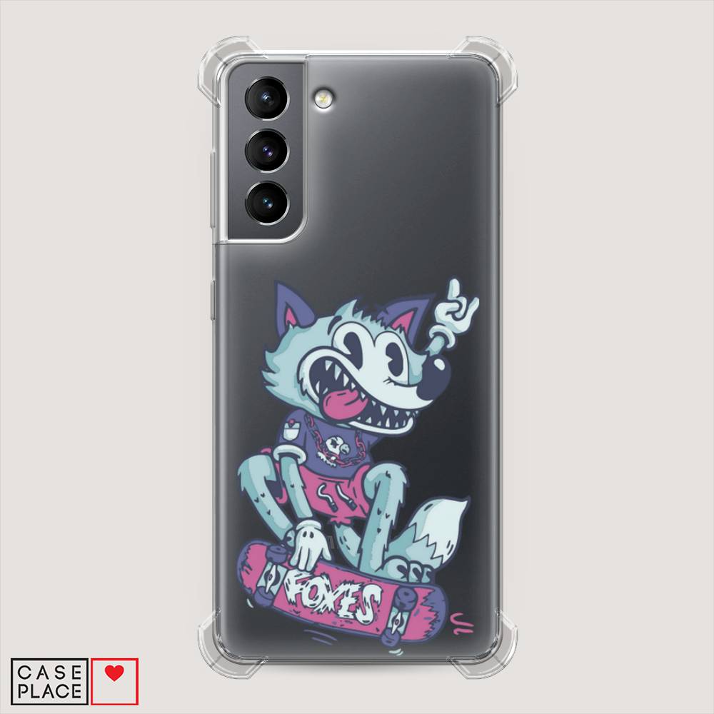 

Чехол Awog на Samsung Galaxy S21 / Самсунг S21 "Foxes", Голубой;фиолетовый, 2101851-1