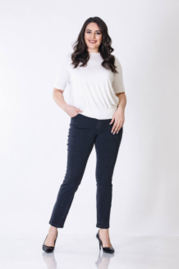 

Джинсы женские My Line Moda 1233 серые 52 (доставка из-за рубежа), 1233