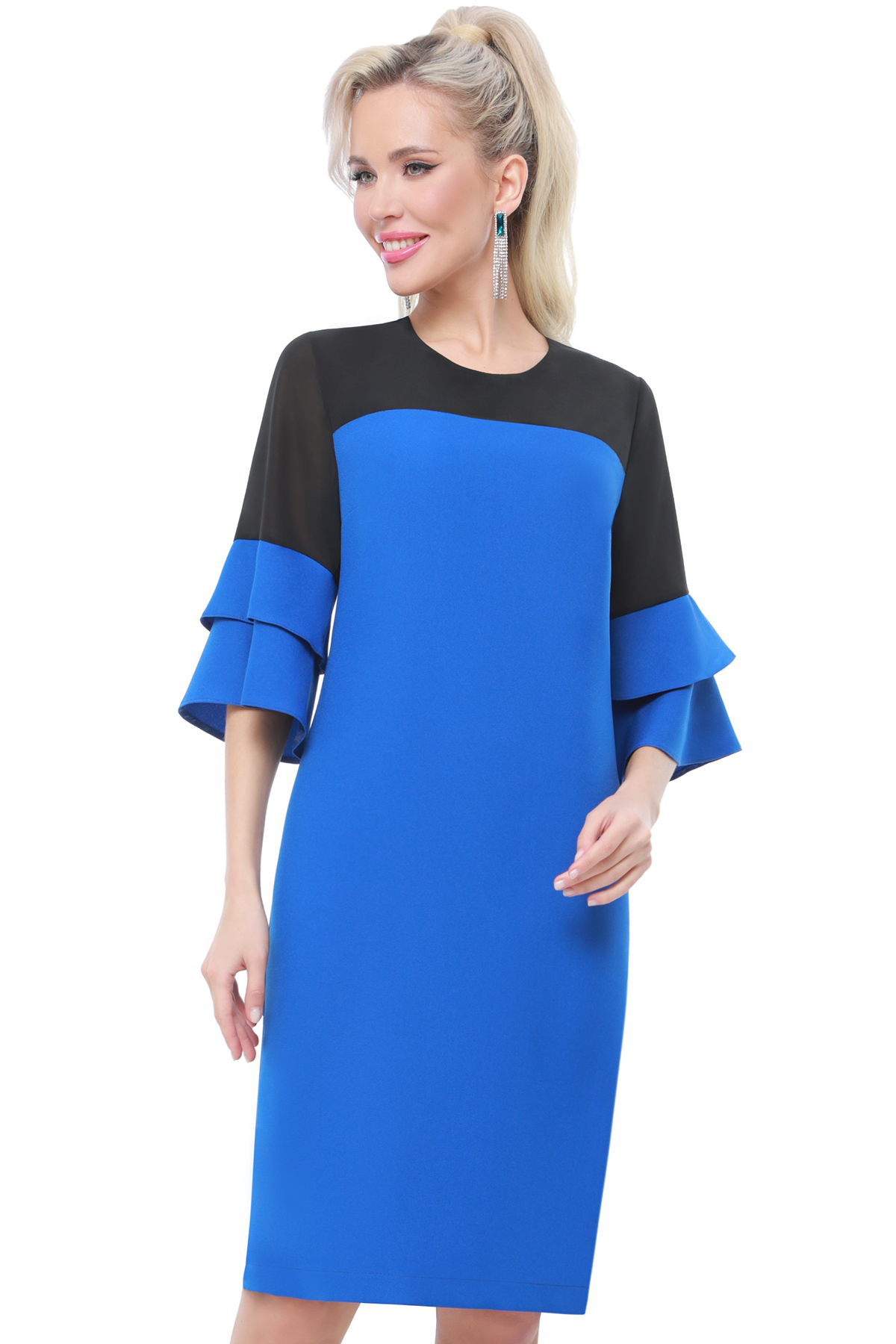 Платье женское DSTrend Достойный выбор синее 52 RU