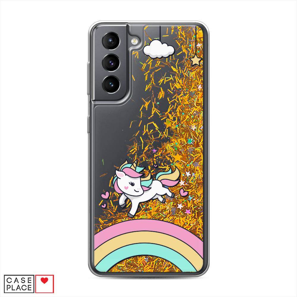 

Чехол Awog на Samsung Galaxy S21 / Самсунг S21 "Единорог на радуге", Прозрачный;разноцветный, 2101890-1
