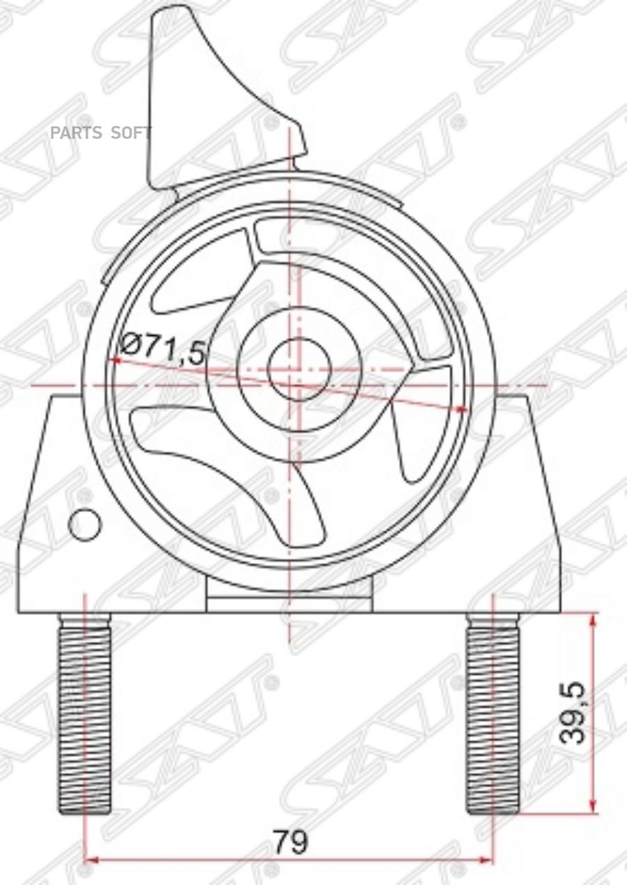

Подушка Двигателя Rr Toyota Carib 4Af# 87-95 SAT ST1237116130