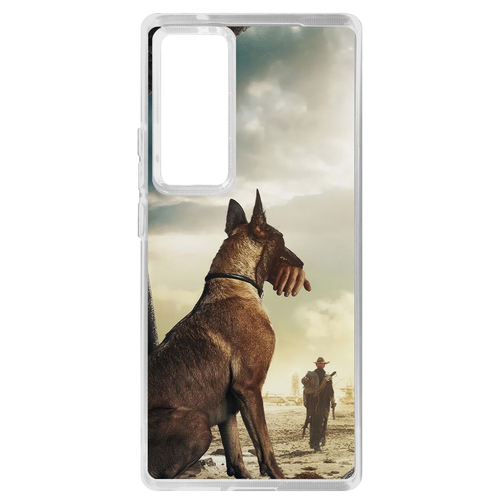 

Чехол-накладка Krutoff Clear Case Фоллаут (Fallout) - Псина для Vivo X60 Pro