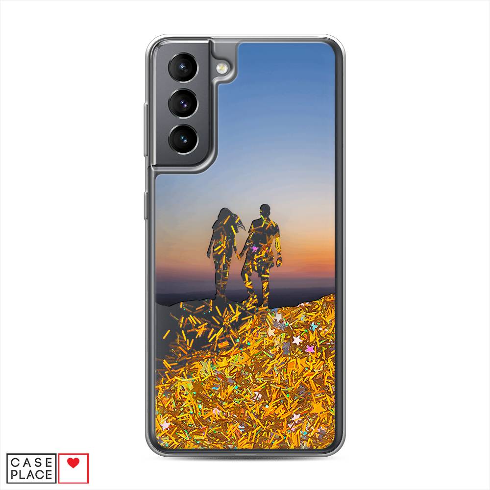 

Чехол Awog на Samsung Galaxy S21 / Самсунг S21 "Пара на краю света", Синий, 2101890-1