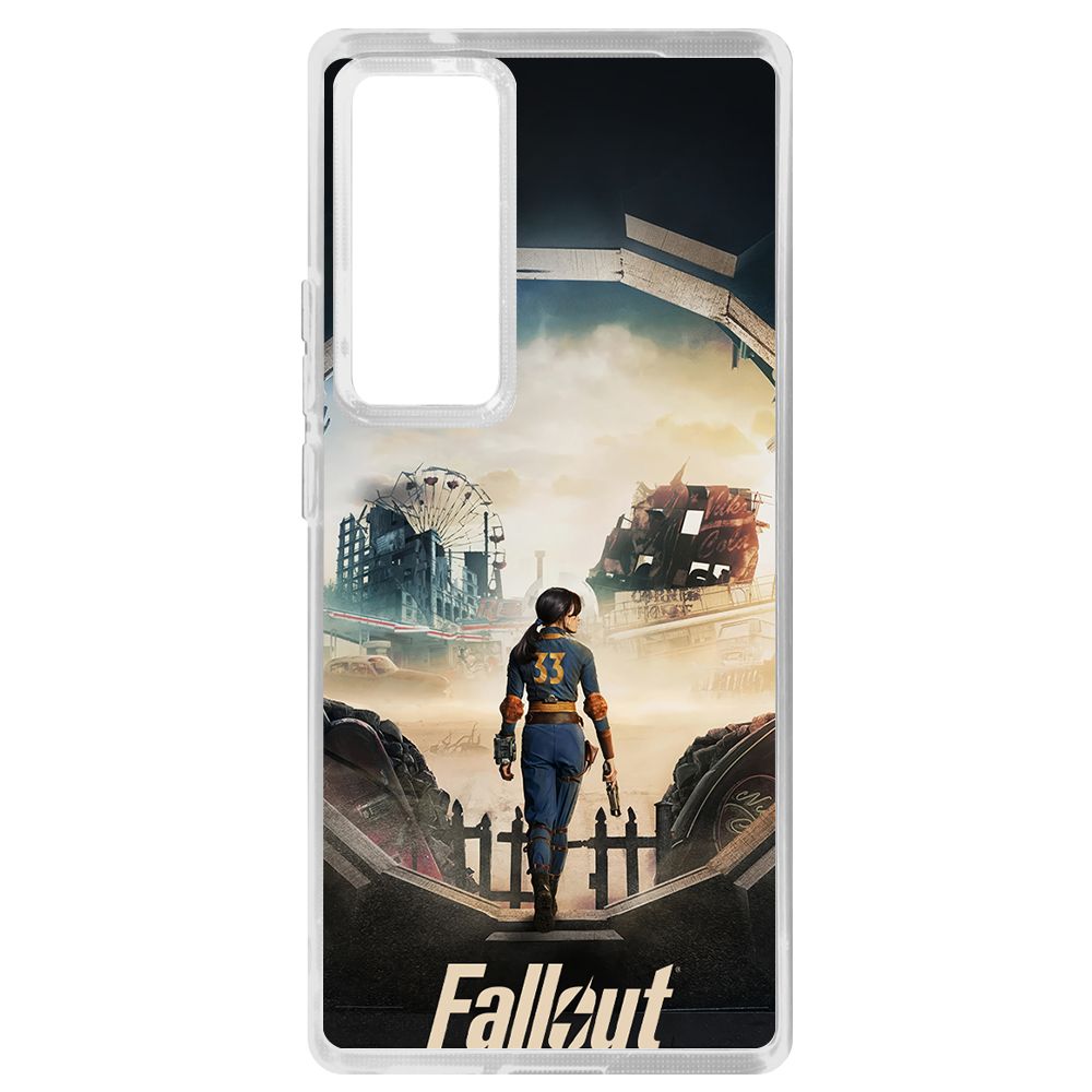 

Чехол-накладка Krutoff Clear Case Фоллаут (Fallout) - Убежище 33 для Vivo X60 Pro, Прозрачный