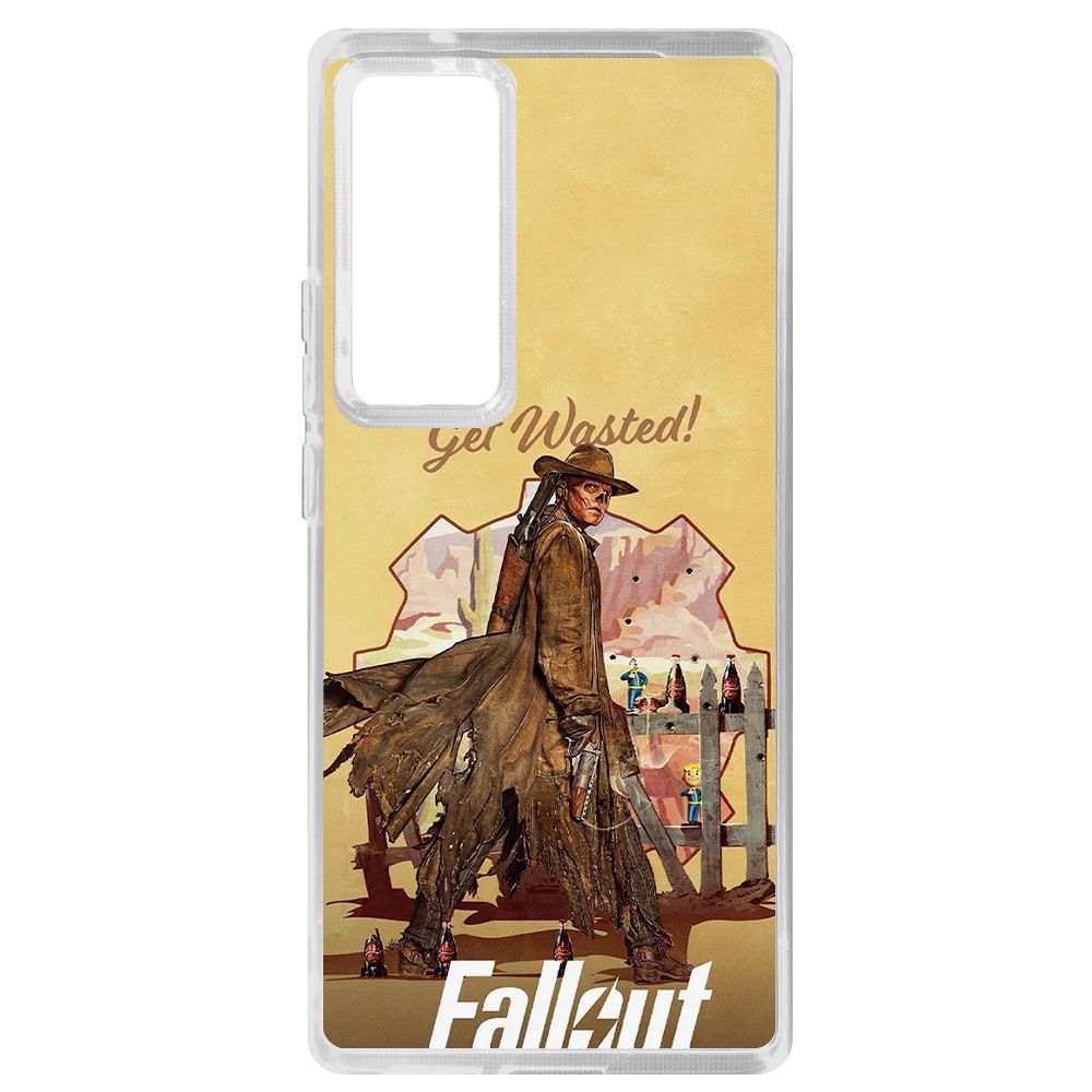 

Чехол-накладка Krutoff Clear Case Фоллаут (Fallout) - Давай напьемся! для Vivo X60 Pro, Прозрачный