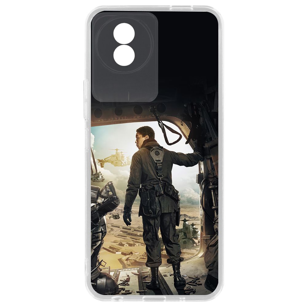 

Чехол-накладка Krutoff Clear Case Фоллаут (Fallout) - Аарон для Vivo Y02, Прозрачный