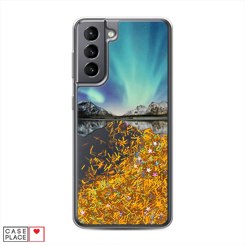 

Чехол Awog на Samsung Galaxy S21 / Самсунг S21 "Горное озеро и сияние", Голубой, 2101890-1