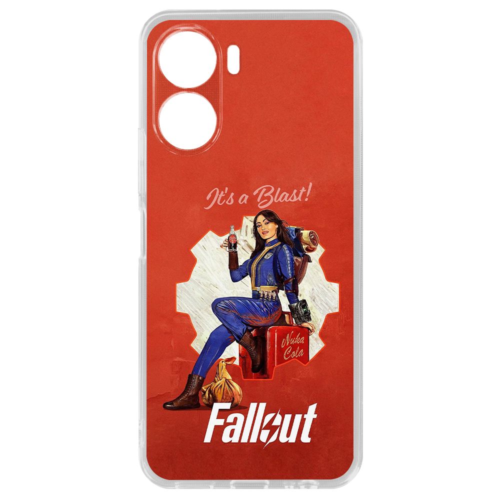 

Чехол-накладка Krutoff Clear Case Фоллаут (Fallout) - Это взрыв! для Vivo Y16, Прозрачный