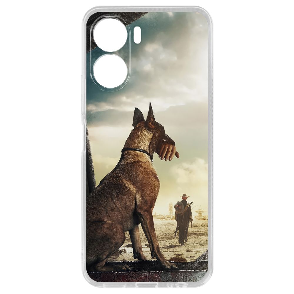 

Чехол-накладка Krutoff Clear Case Фоллаут (Fallout) - Псина для Vivo Y16, Прозрачный