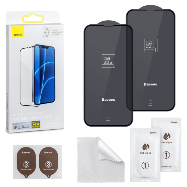 

Защитное стекло Baseus для iPhone 13 Mini 5.4 2021 Super Crystal Clear 0.3 mm, 2 шт