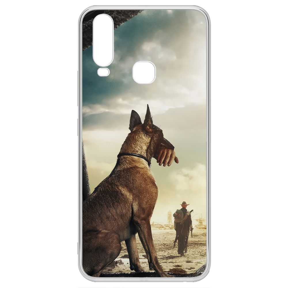 

Чехол-накладка Krutoff Clear Case Фоллаут (Fallout) - Псина для Vivo Y17, Прозрачный