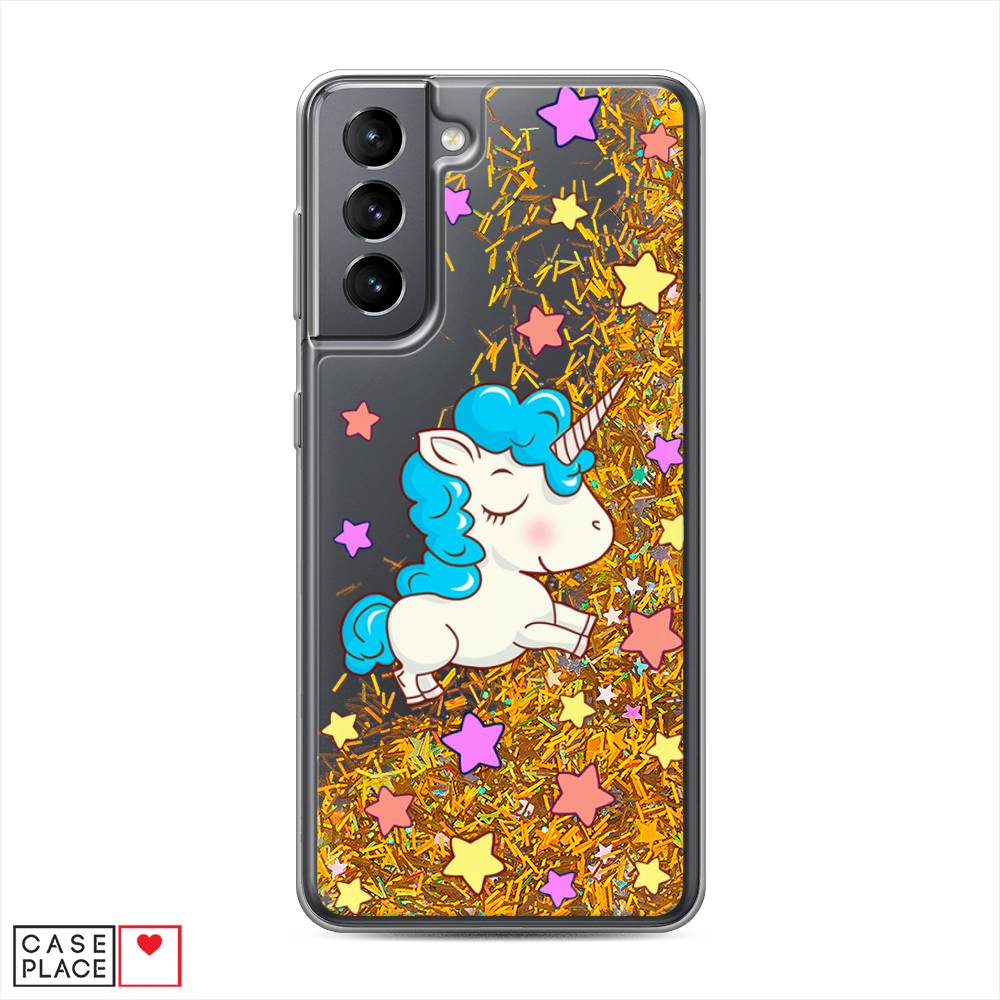 

Чехол Awog на Samsung Galaxy S21 / Самсунг S21 "Звездный единорог", Белый;голубой;розовый, 2101890-1