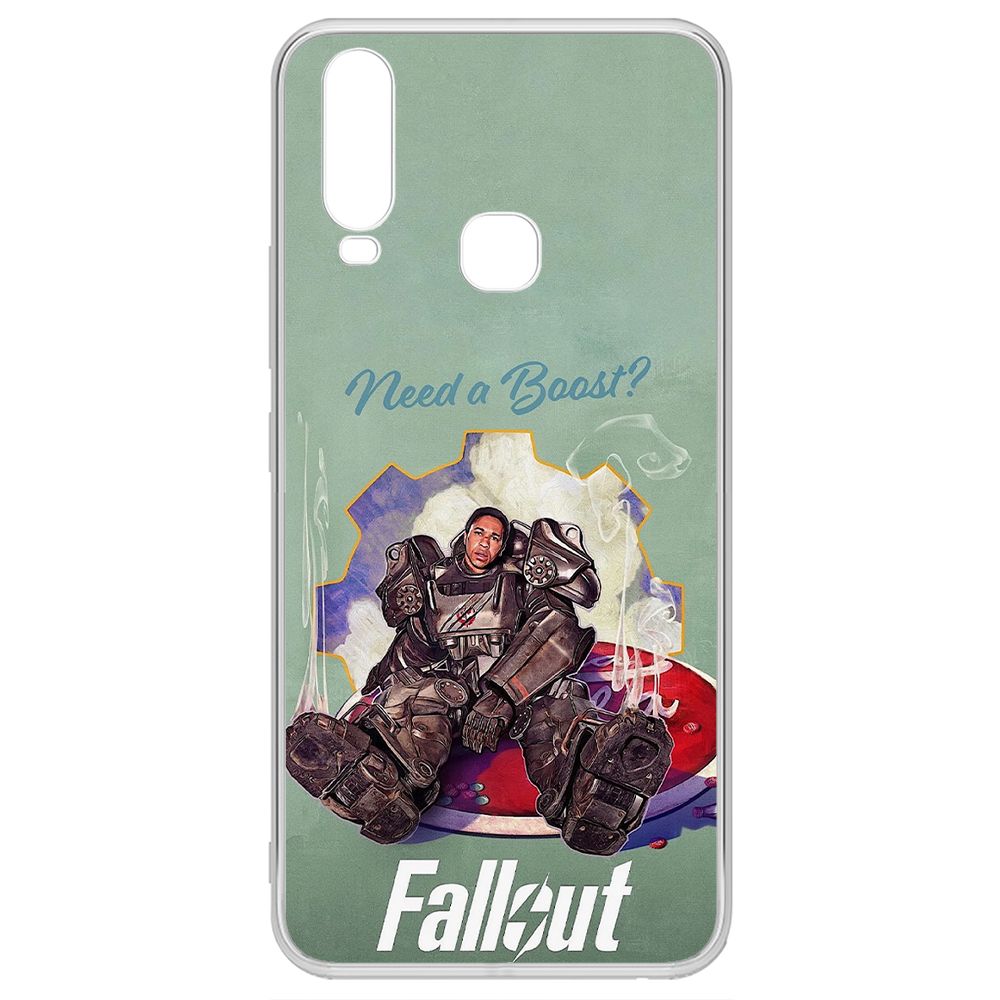 

Чехол-накладка Krutoff Clear Case Фоллаут (Fallout) - Нужно ускорение для Vivo Y17, Прозрачный