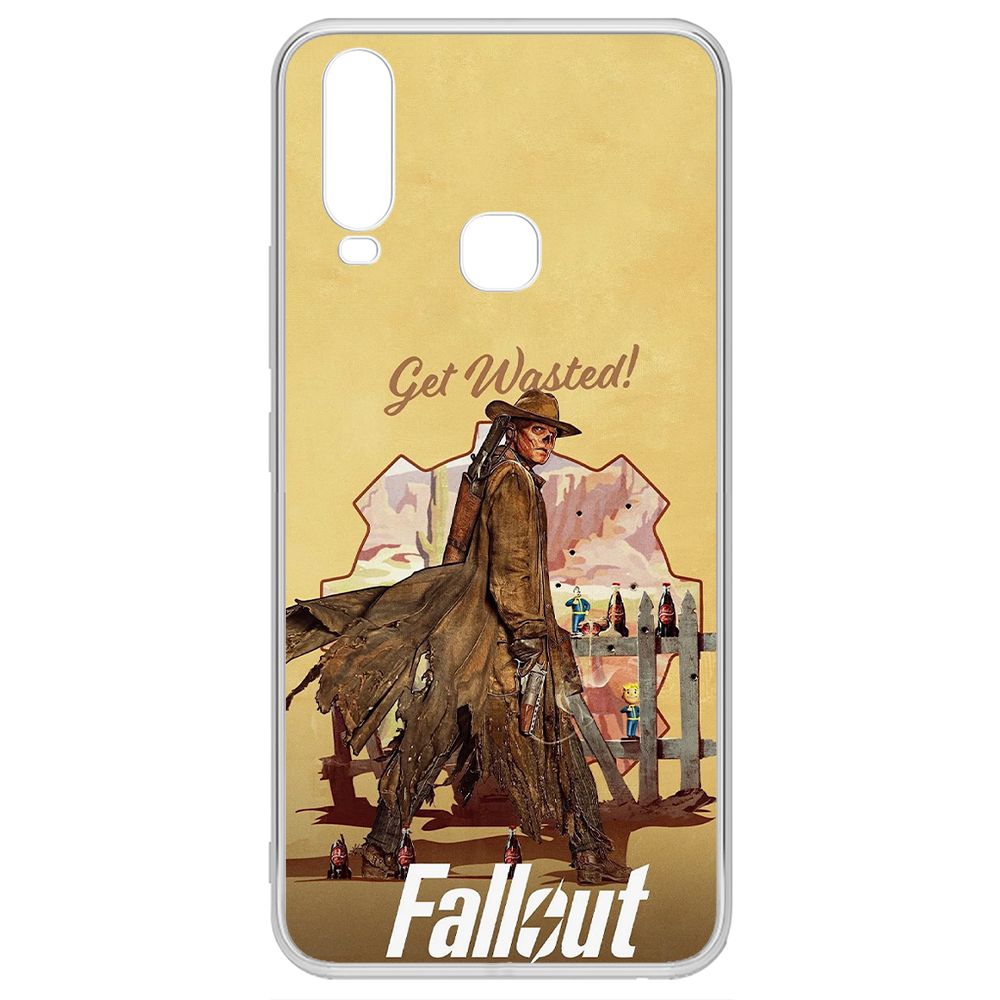 

Чехол-накладка Krutoff Clear Case Фоллаут (Fallout) - Давай напьемся! для Vivo Y17, Прозрачный