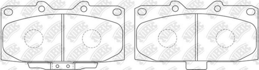 

Тормозные колодки NiBK передние PN7463