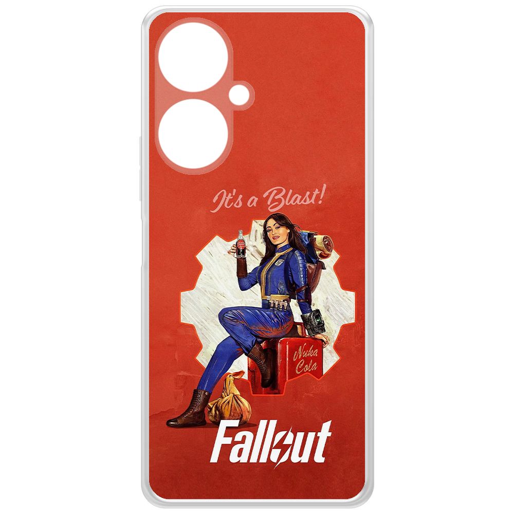 

Чехол-накладка Krutoff Clear Case Фоллаут (Fallout) - Это взрыв! для Vivo Y27 4G