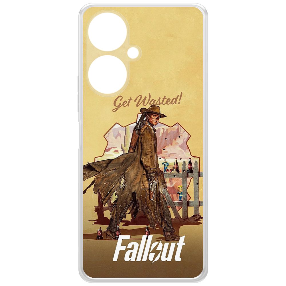 

Чехол-накладка Krutoff Clear Case Фоллаут (Fallout) - Давай напьемся! для Vivo Y27 4G