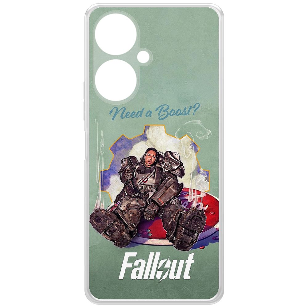 

Чехол-накладка Krutoff Clear Case Фоллаут (Fallout) - Нужно ускорение для Vivo Y27 4G, Прозрачный