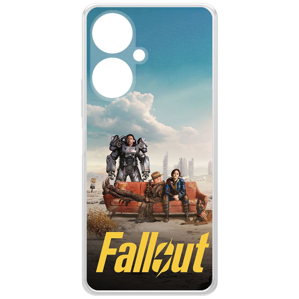 

Чехол-накладка Krutoff Clear Case Фоллаут (Fallout) - Постер для Vivo Y27 4G, Прозрачный