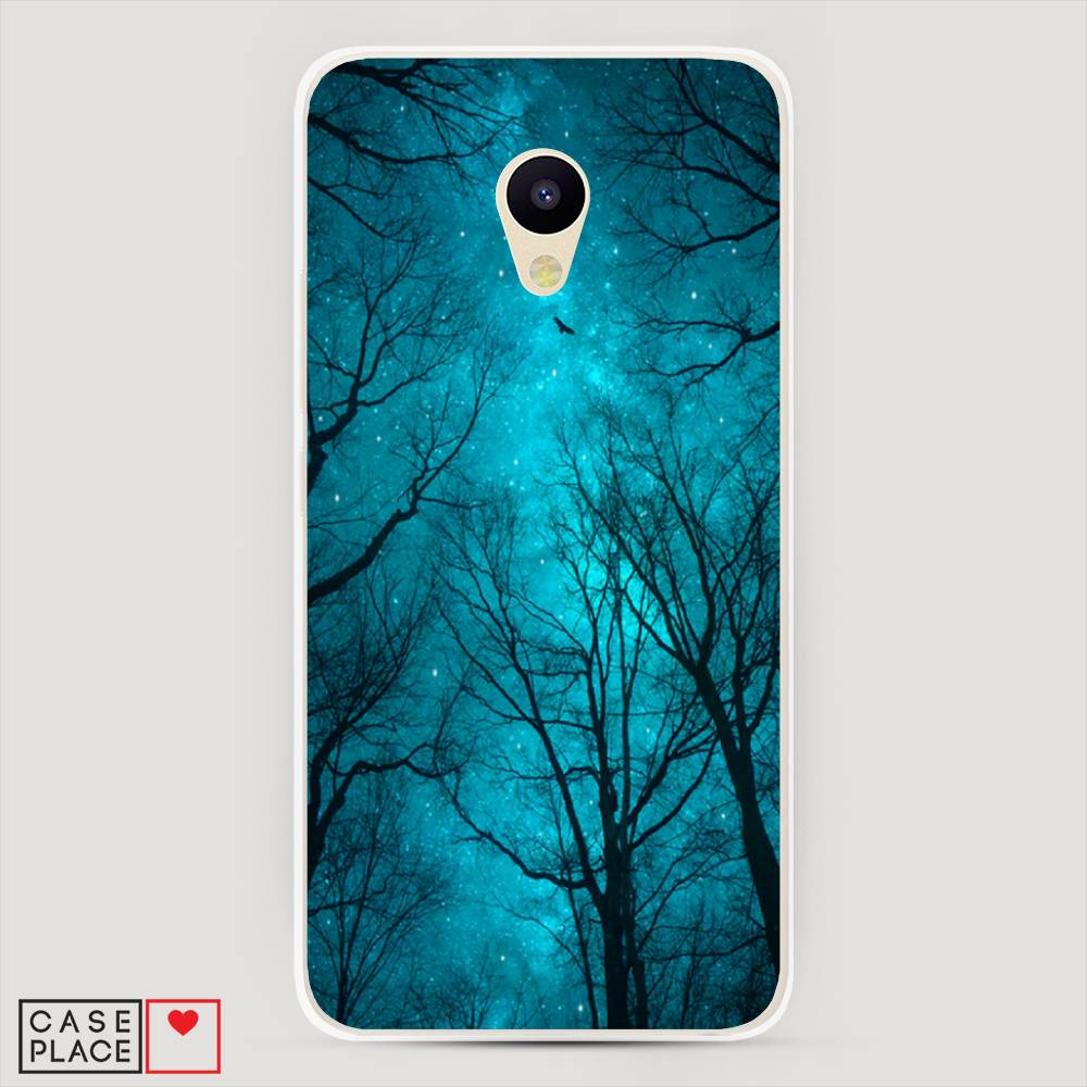 

Чехол Awog на Meizu M5 "Сказочный лес", Черный;голубой, 70750-4