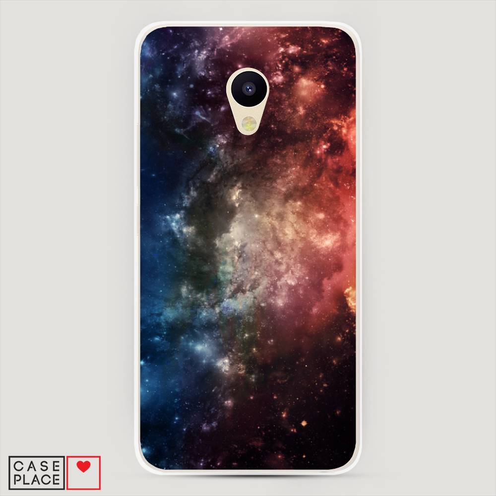 

Чехол Awog на Meizu M5 "Космос", Синий;бежевый;красный, 70750-4