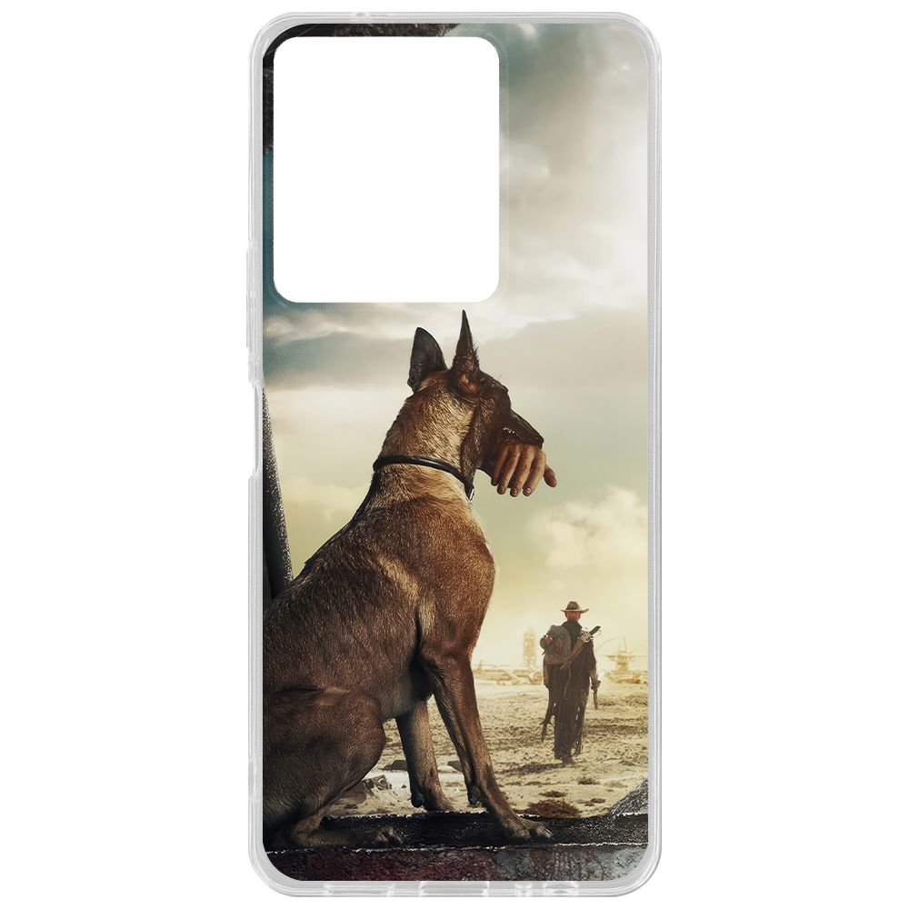 

Чехол-накладка Krutoff Clear Case Фоллаут (Fallout) - Псина для Vivo Y27s, Прозрачный