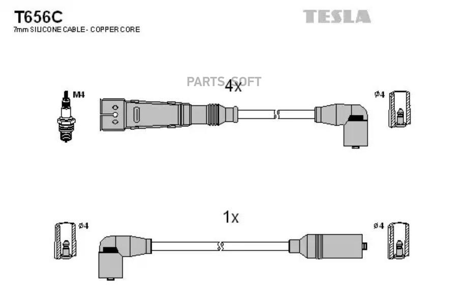 

Провода Зажигания TESLA арт. T656C, 8595141007657