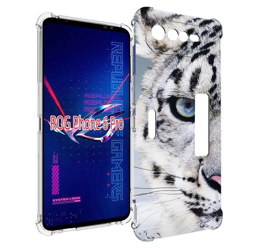 

Чехол MyPads Снежный-барс для Asus ROG Phone 6 Pro, Прозрачный, Tocco