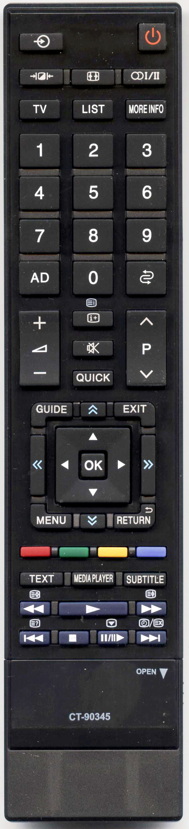 

Пульт HUAYU для телевизора TOSHIBA CT-90345