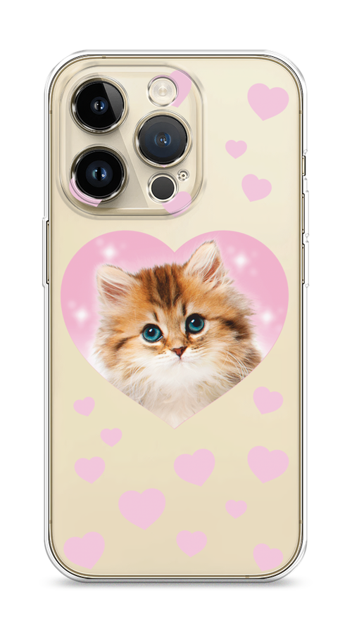 

Чехол Homey на Apple iPhone 14 Pro "Котенок в сердце", 15250-1