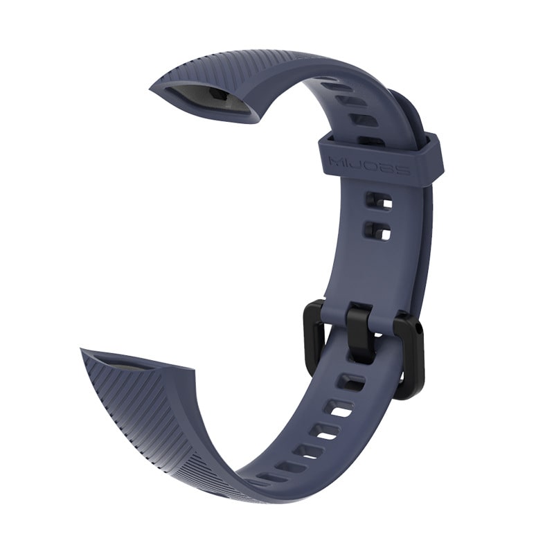 

Силиконовый ремешок Mijobs для Honor Band 4 / Band 5 (темно-синий)