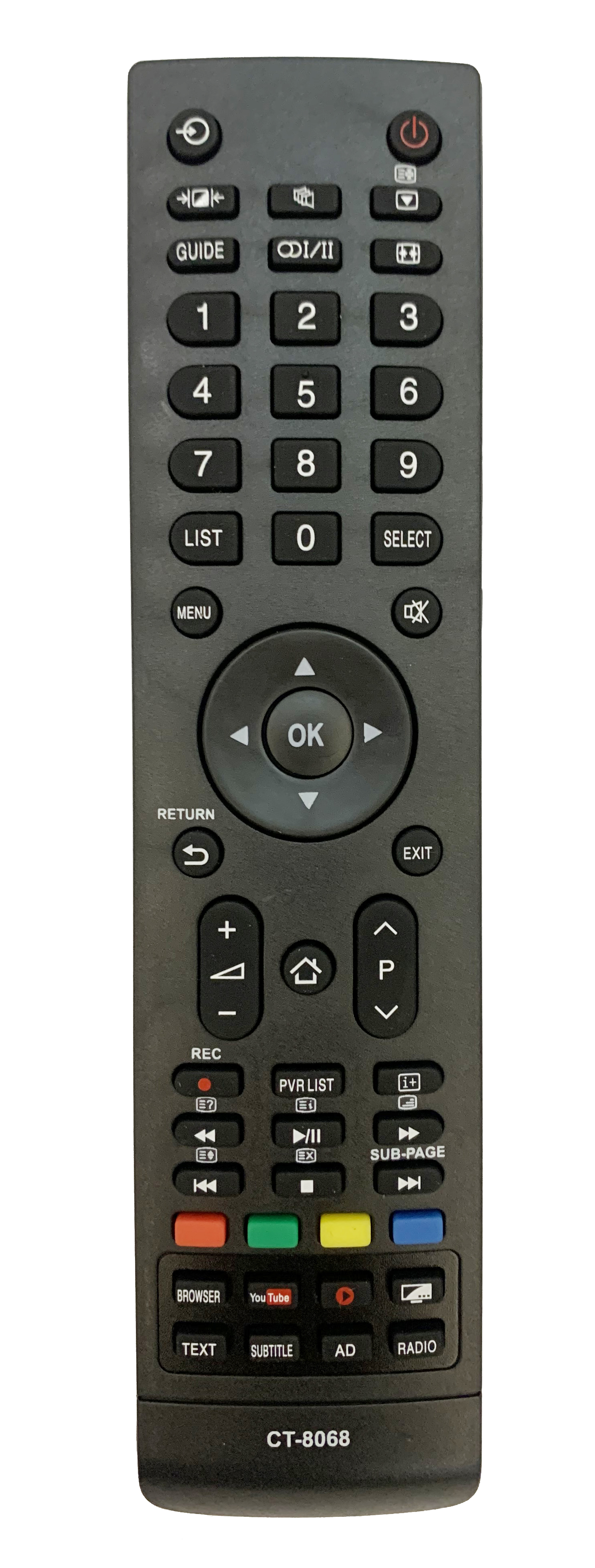 

Пульт Huayu для телевизора Toshiba CT-8068