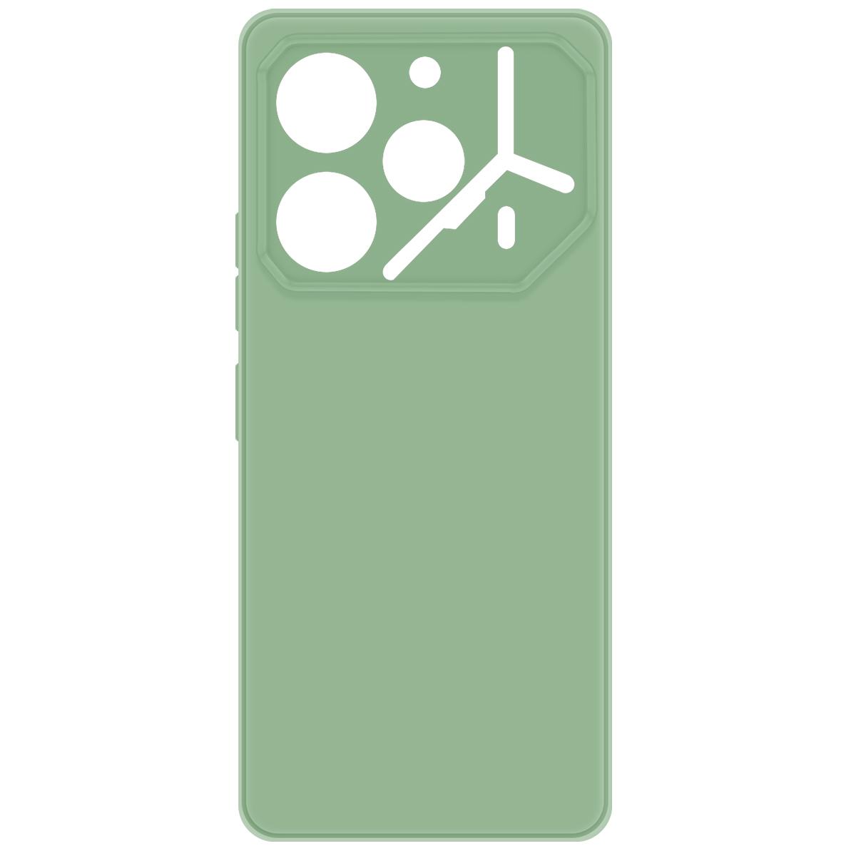 

Чехол-накладка Krutoff Silicone Case для TECNO Pova 6 Pro зелёный, Зеленый