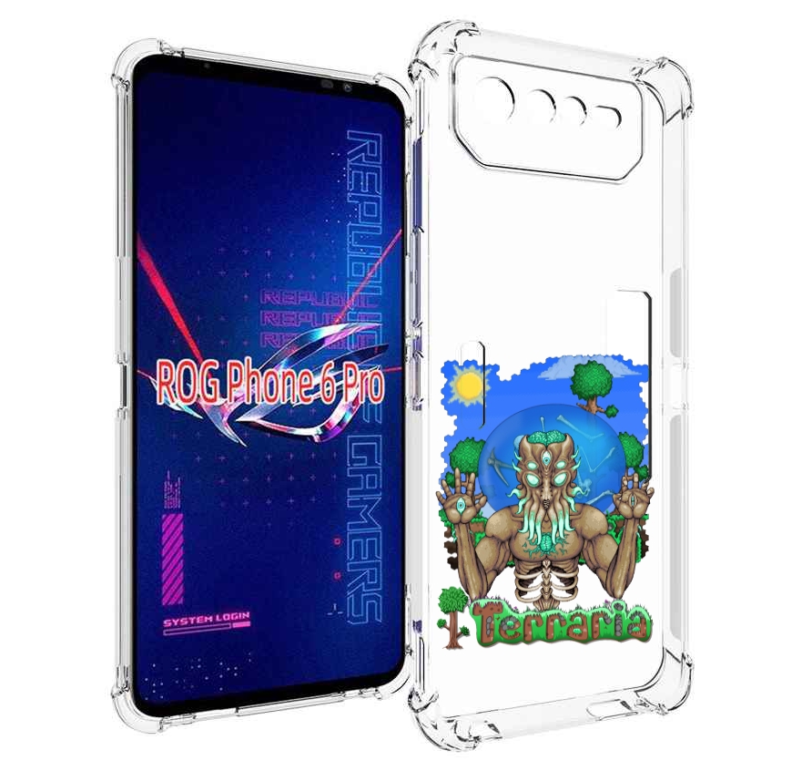 

Чехол MyPads Террария для Asus ROG Phone 6 Pro, Прозрачный, Tocco