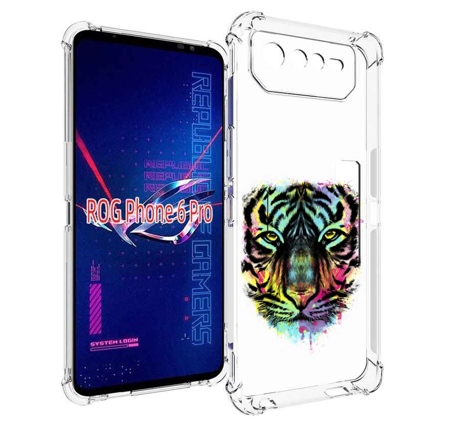 

Чехол MyPads Тигр 1 для Asus ROG Phone 6 Pro, Прозрачный, Tocco