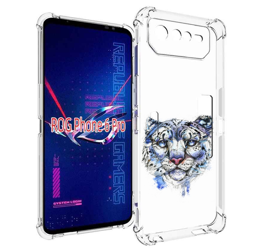 

Чехол MyPads Тигр 4 для Asus ROG Phone 6 Pro, Прозрачный, Tocco