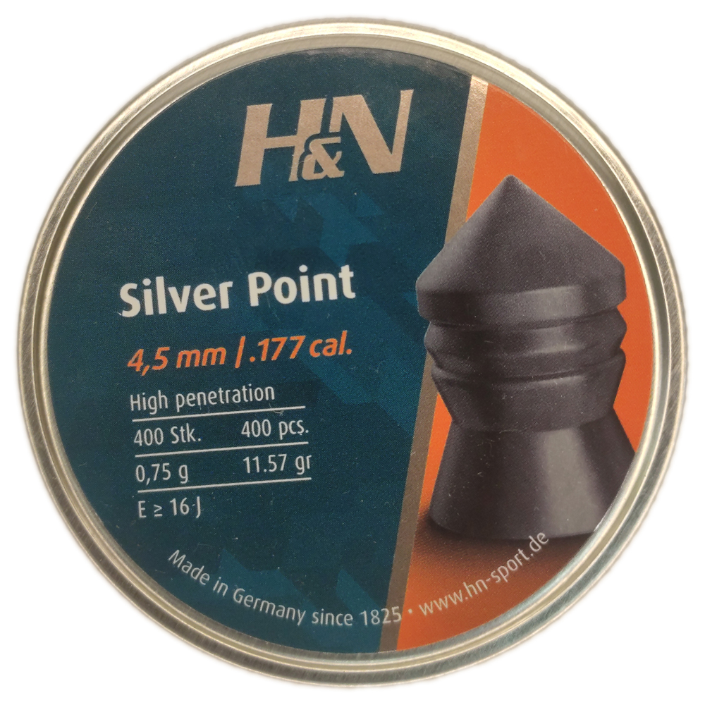 

Пули для пневматики H&N Silver Point 4,5мм 0,75гр (400шт), Черный, H&N Silver Point 4,5мм 0,75гр (400шт/уп)