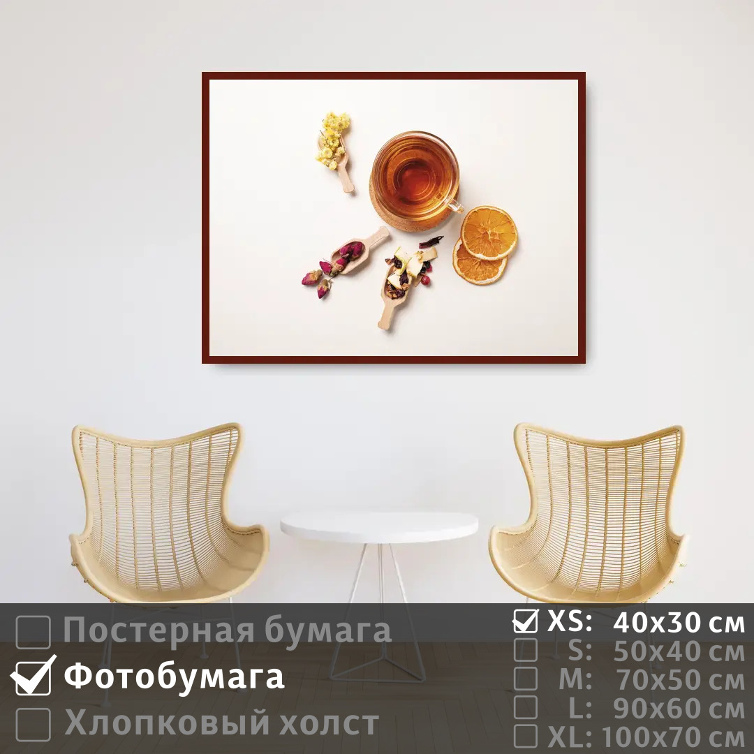 

Постер на фотобумаге ПолиЦентр Завтрак чай 40х30 см, ЗавтракЧай