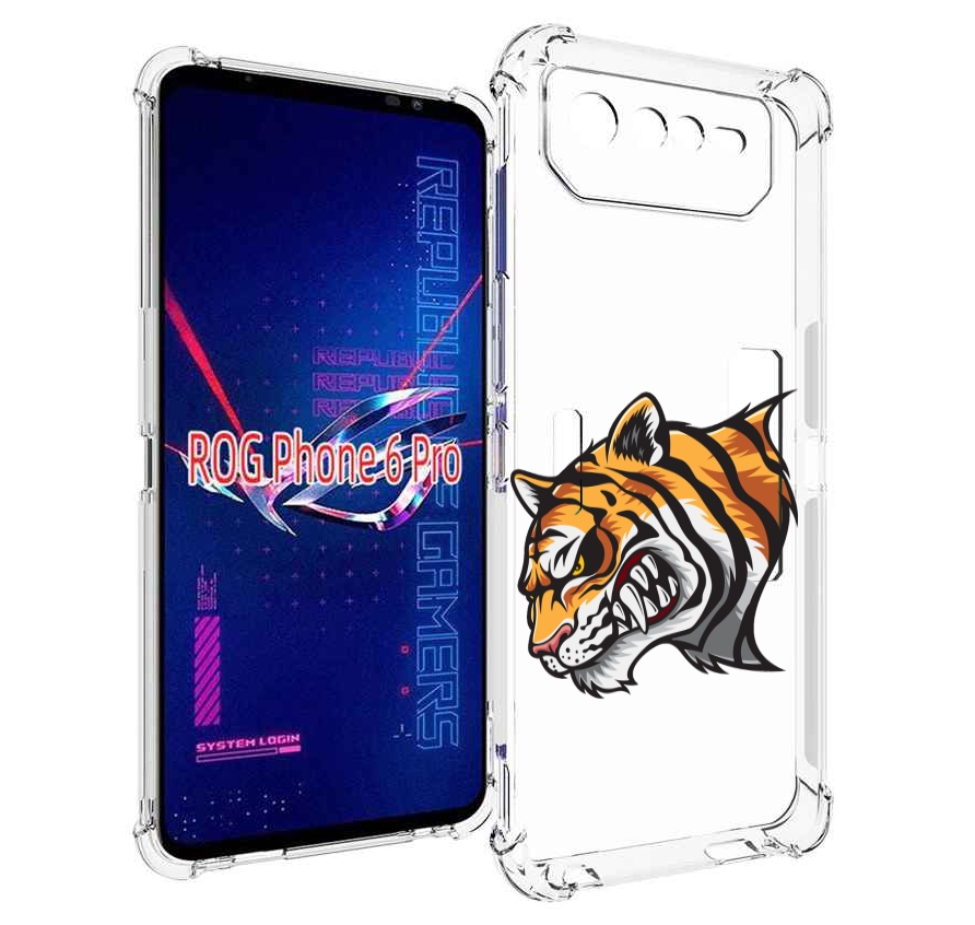 

Чехол MyPads Тигр для Asus ROG Phone 6 Pro, Прозрачный, Tocco