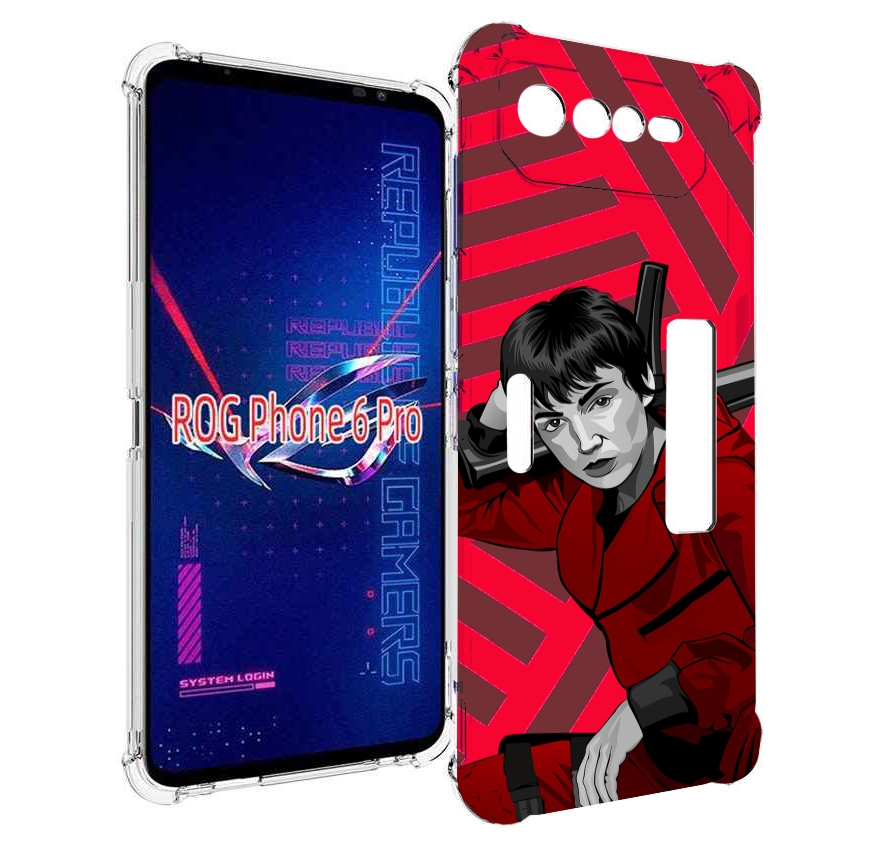 

Чехол MyPads Токио-бумажный-дом для Asus ROG Phone 6 Pro, Прозрачный, Tocco