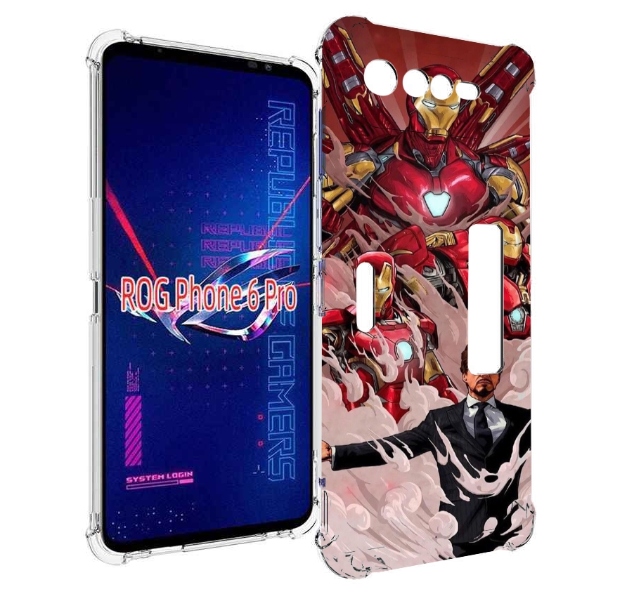 

Чехол MyPads Тони-Старк-и-костюмы для Asus ROG Phone 6 Pro, Прозрачный, Tocco