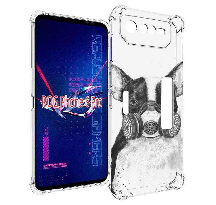 

Чехол MyPads Французский бульдог для Asus ROG Phone 6 Pro, Прозрачный, Tocco