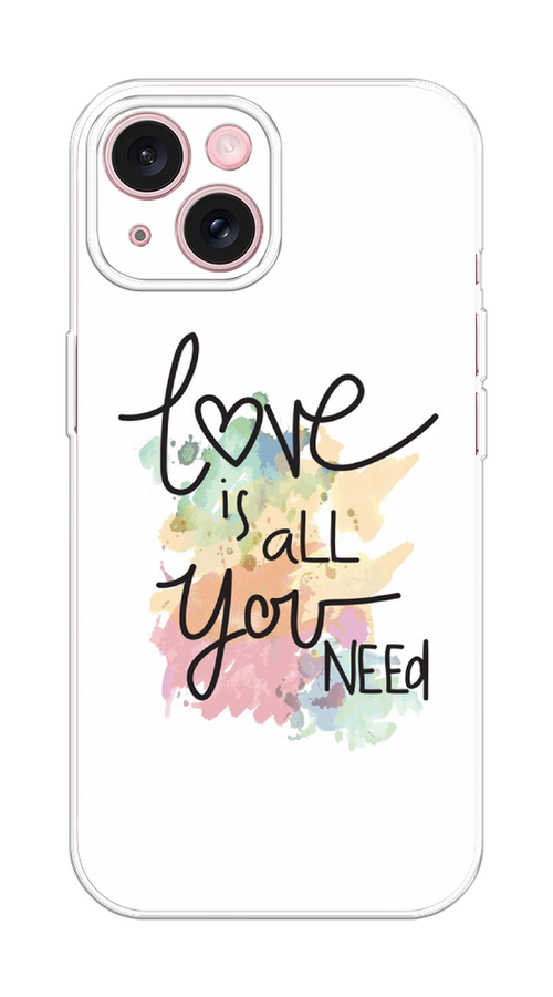 

Чехол Homey на Apple iPhone 15 "Love is all you need", 15550-1